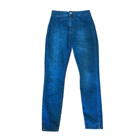 Guess LA Stretch Skinny Jeans High Waist Jeggings SZ.  27- 28 MED Blue Wash EUC - Picture 1 of 10